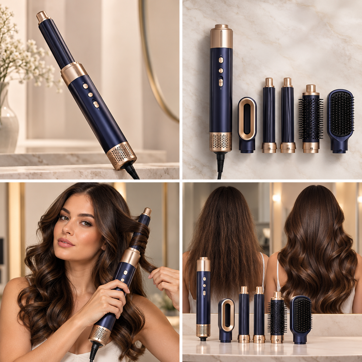 Luméra Air Styler Pro — 5-in-1 Hot Air Styling Brush with Negative Ions